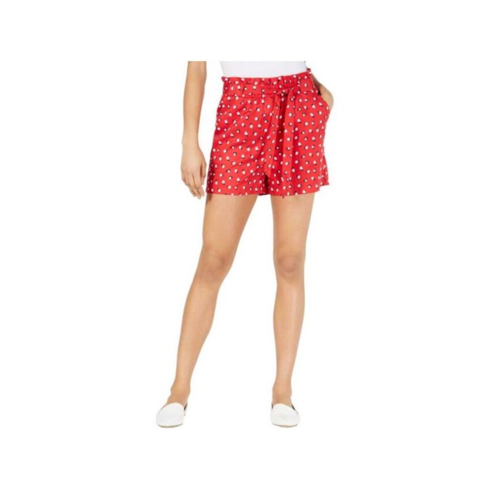 MAISON JULES Womens Red Floral Shorts XS